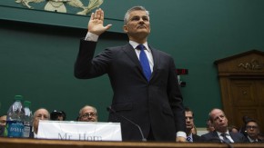 Volkswagen America CEO Michael Horn before a committee of the House. Michael Horn