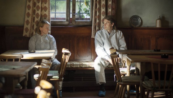 The peaceful setting is deceptive. Paula  Ringelhahn (Dagmar Manzel) and Felix Voss (Fabian  Hinrichs) deal with its second case franc Tatort