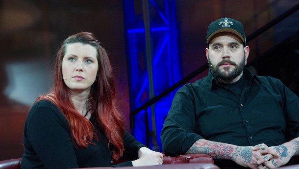 The shock runs deep: Julia and Thomas Schmitz two days after the attack on the Bataclan in Berlin in November  2015, Günther Jauch. Terror in Paris also an issue in Jauch