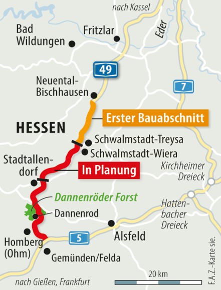 Bilderstrecke zu: Anwohner für Weiterbau der A 49 am Dannenröder Forst