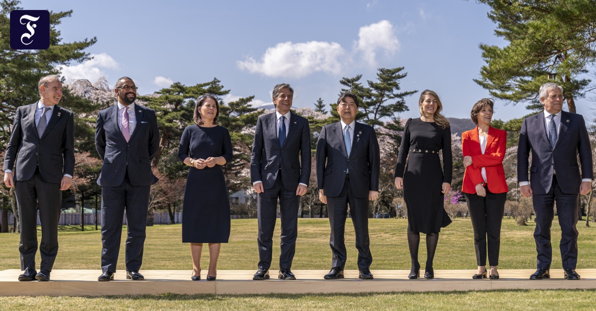 G 7 drohen Unterstützern von Russlands Ukrainekrieg mit „hohem Preis“