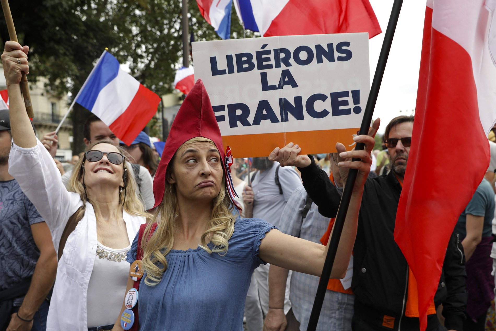 Frankreich Zehntausende Protestieren Gegen Corona Regeln