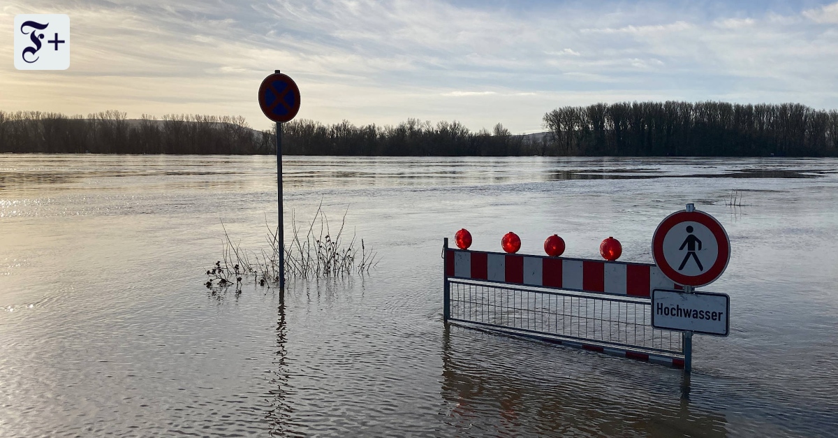 Hochwasser in Rhein-Main: Nach neuen Höchstwerten fallen die Pegelstände