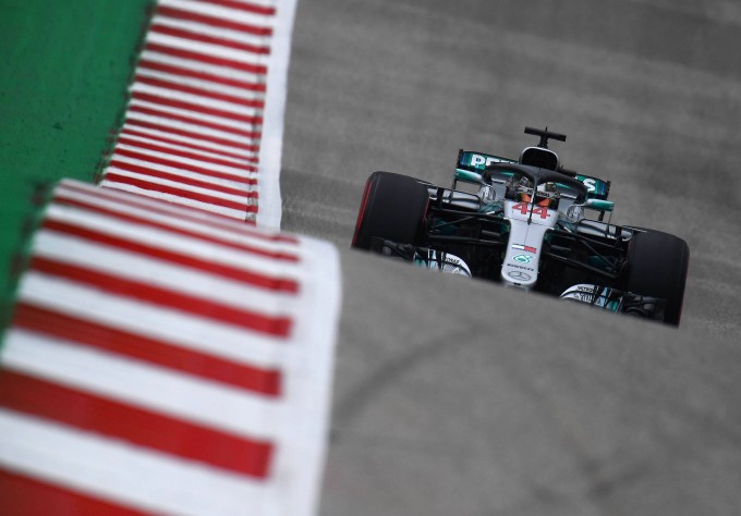 Schnell unterwegs: Lewis Hamilton in Austin.