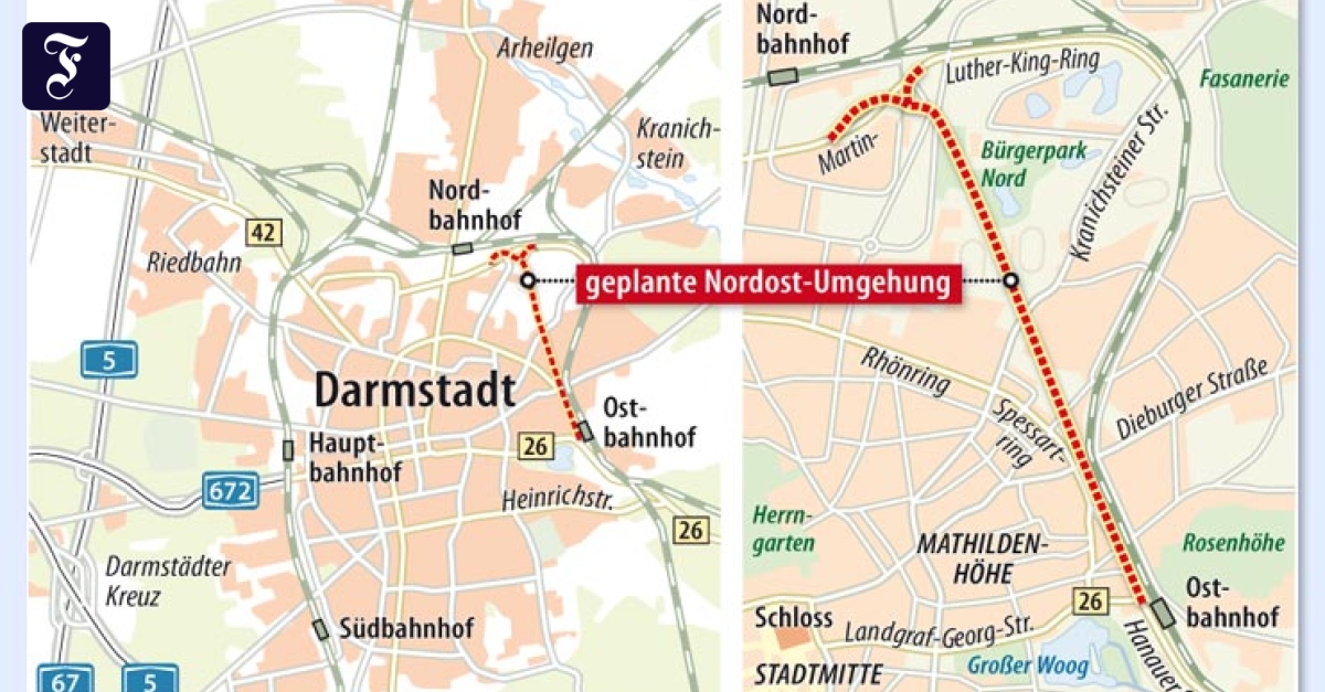 Darmstadt: Weg für Nordostumgehung frei - Entscheid gescheitert