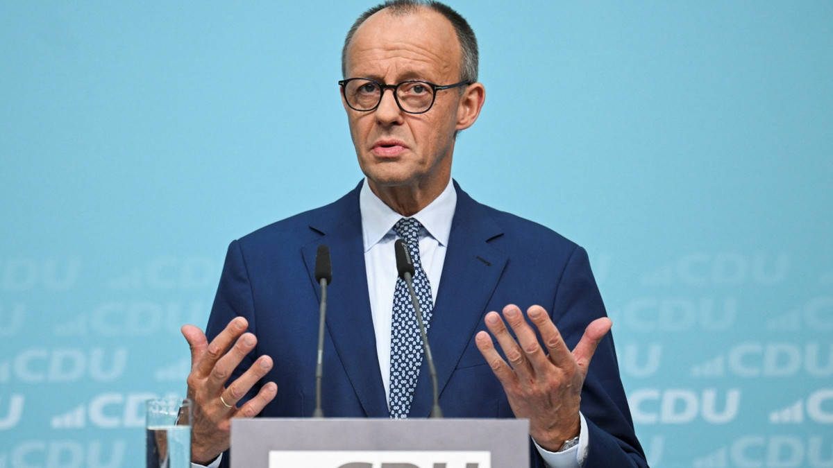 Der CDU-Vorsitzende Merz im Konrad-Adenauer-Haus - Reuters