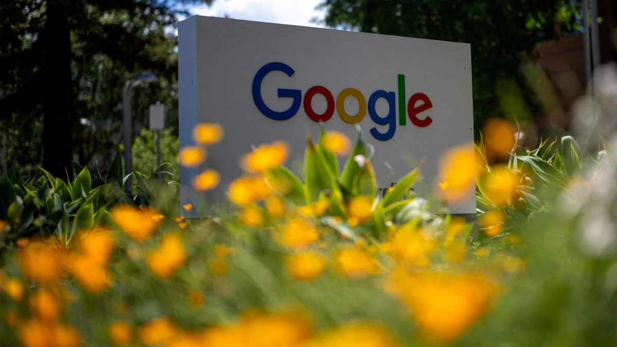 Google-Logo nahe der Zentrale im kalifornischen Mountain View - Reuters