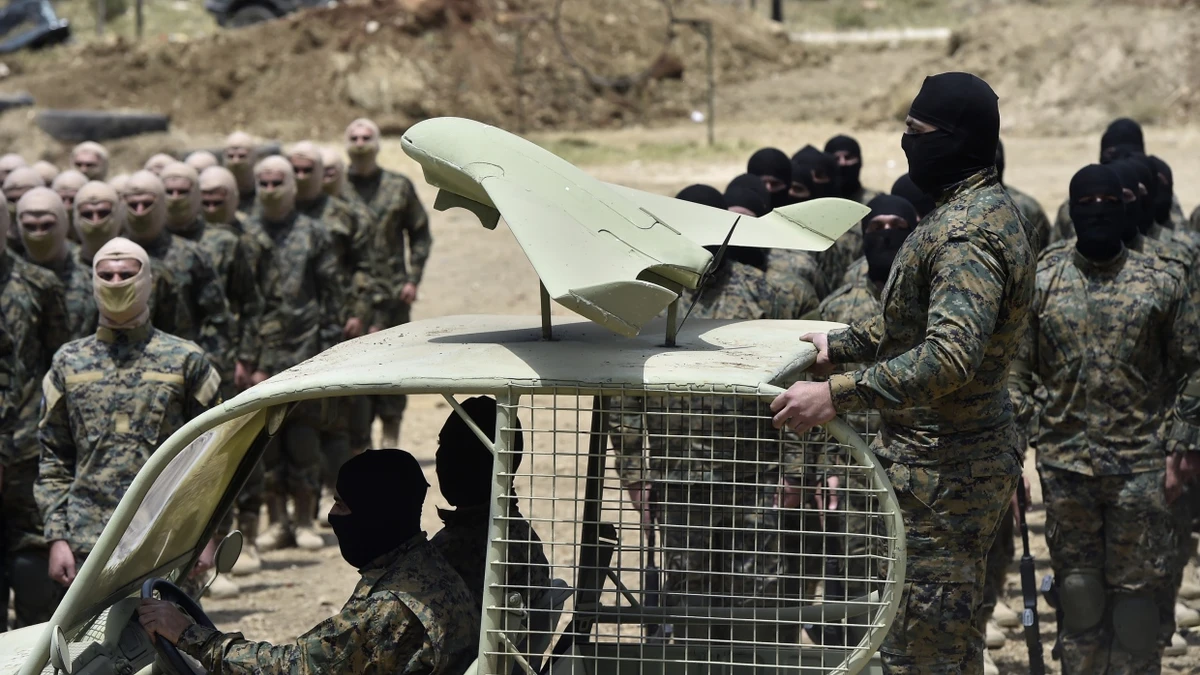 Eine Parade der Hizbullah im Mai 2023 in Libanon - EPA