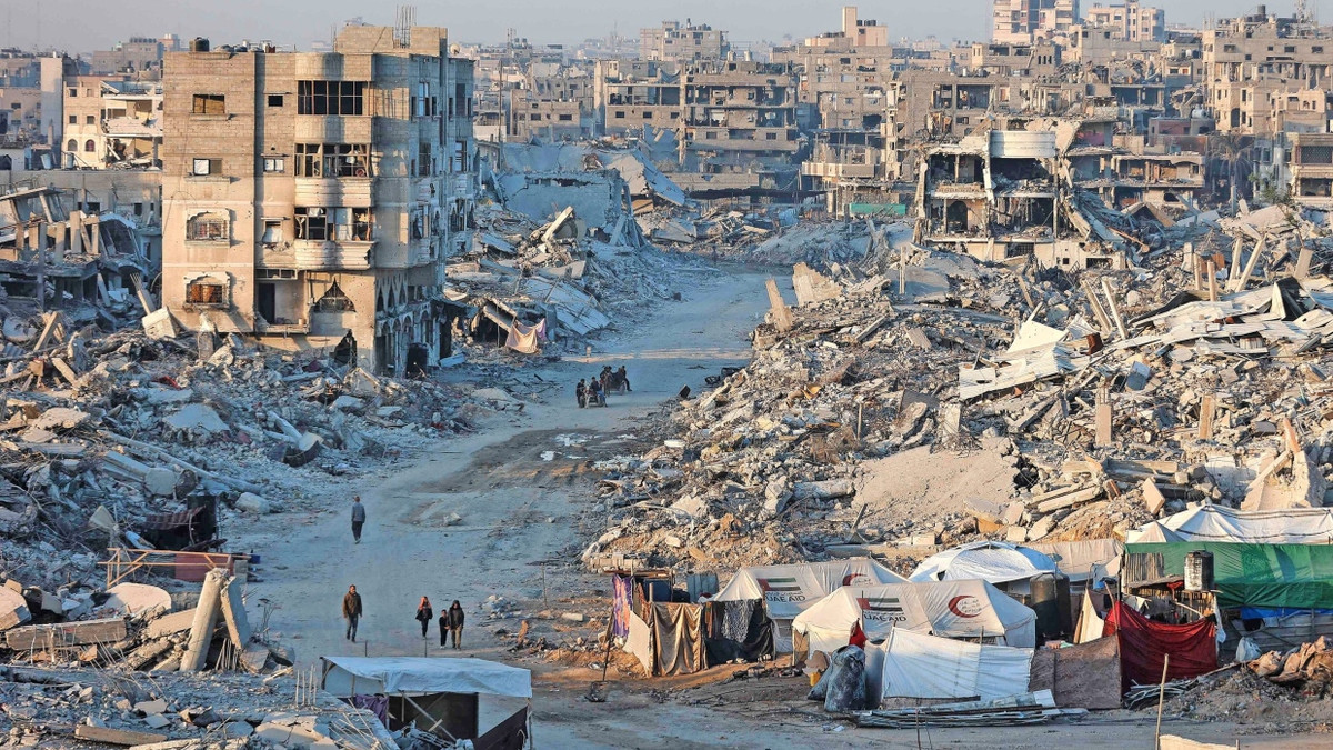 Zerstörte Gebäude in Gaza-Stadt am 22. Oktober - AFP