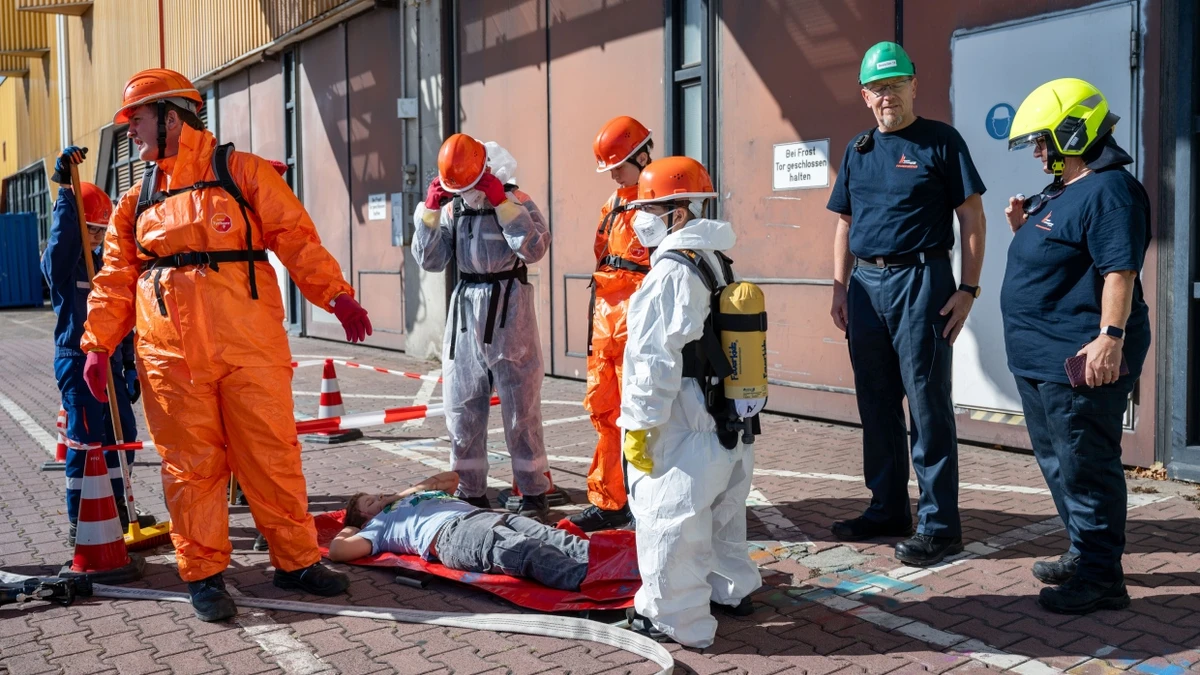 Und nun? Die jungen Einsatzkräfte warten nach erfolgreicher Rettung auf weitere Anweisungen. - Stefan Nieland