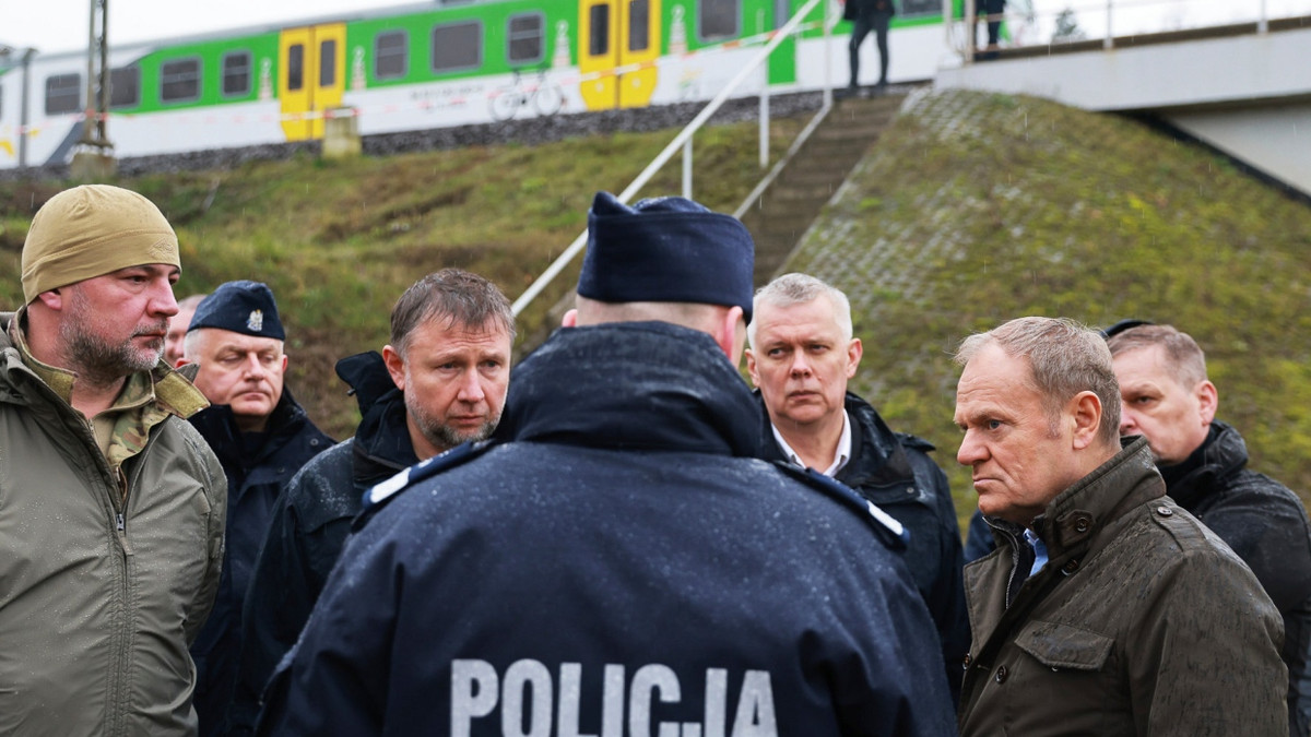 Gleise in Polen beschädigt: Donald Tusk spricht von Sabotage Gleise in Polen beschädigt: Donald Tusk spricht von Sabotage
