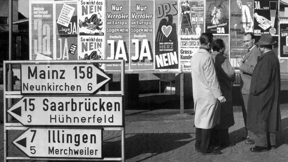 Im Oktober 1955 in Beckingen (Saarland) - Picture Alliance