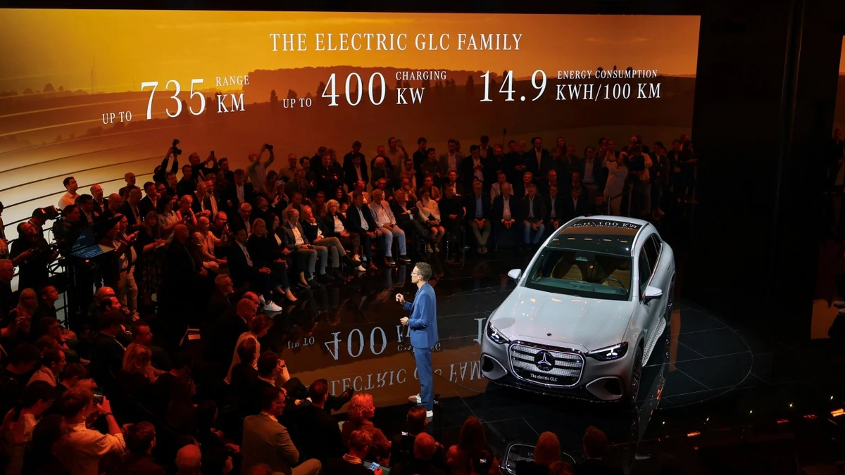 Weltpremiere in München: Mercedes präsentiert seinen GLC mit Elektroantrieb. - Reuters