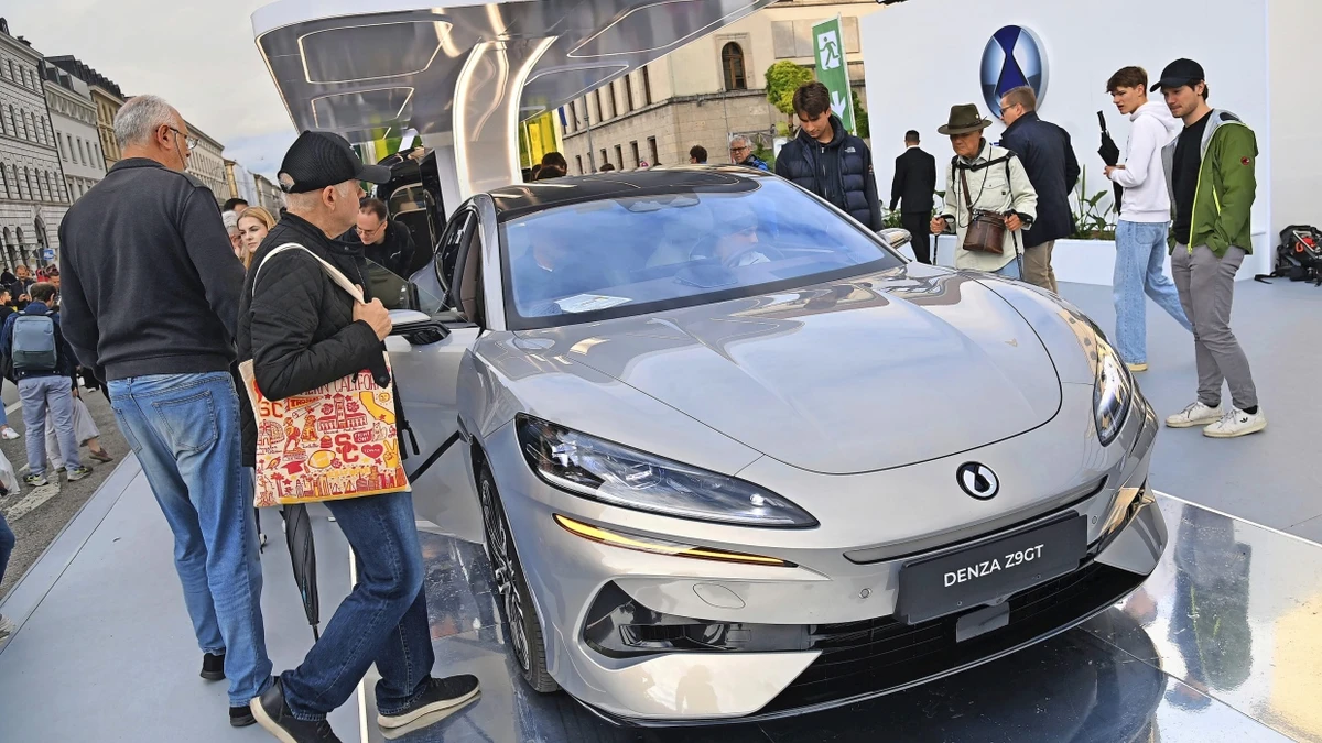 Denza-Stand diese Woche auf der Automesse IAA in München. - Picture Alliance