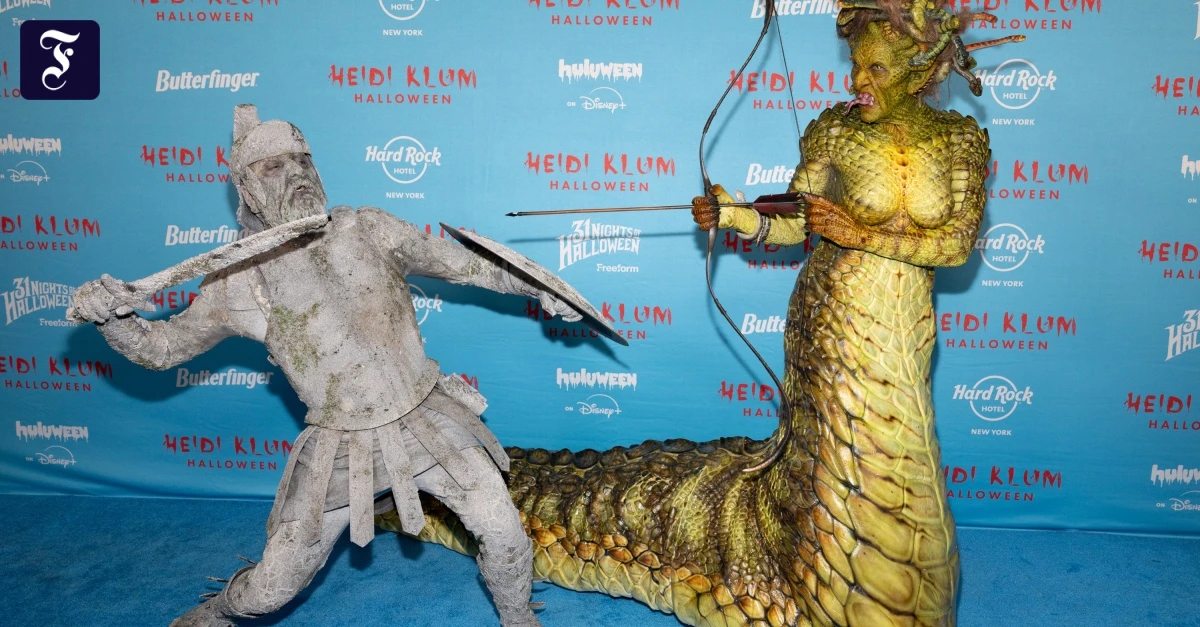 Halloween-Party: Heidi Klum wird zum Medusa-Monster