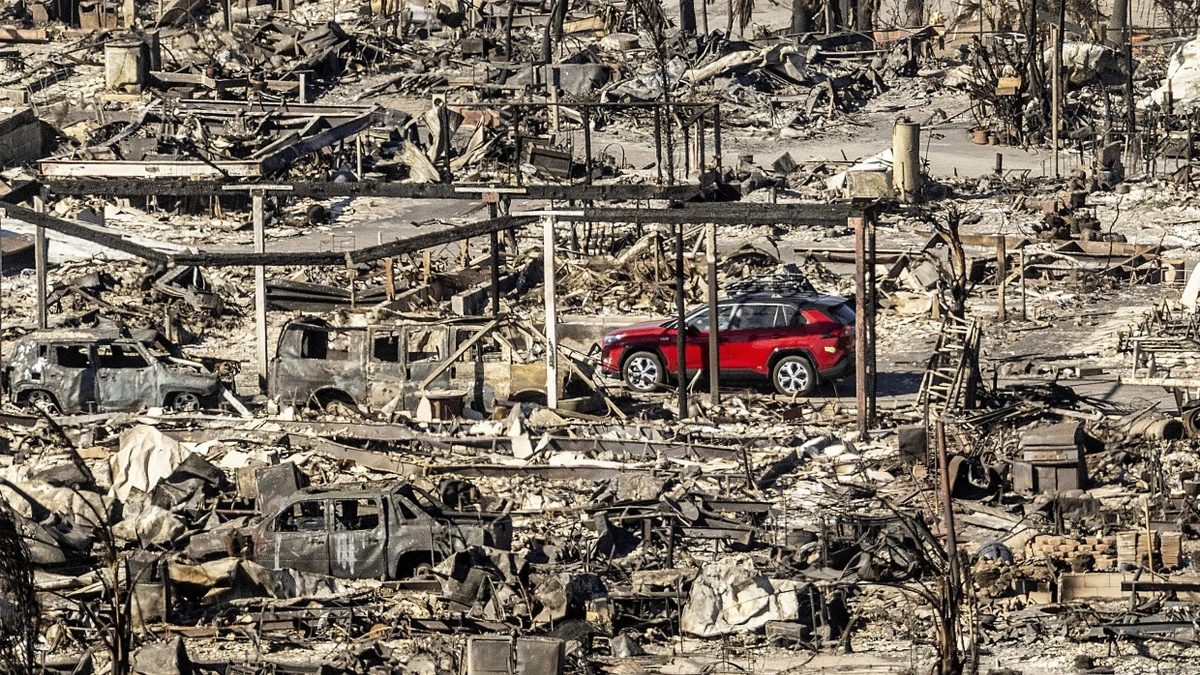 Die Waldbrände in Los Angeles hatten Schäden von 53 Milliarden Dollar verursacht. - dpa