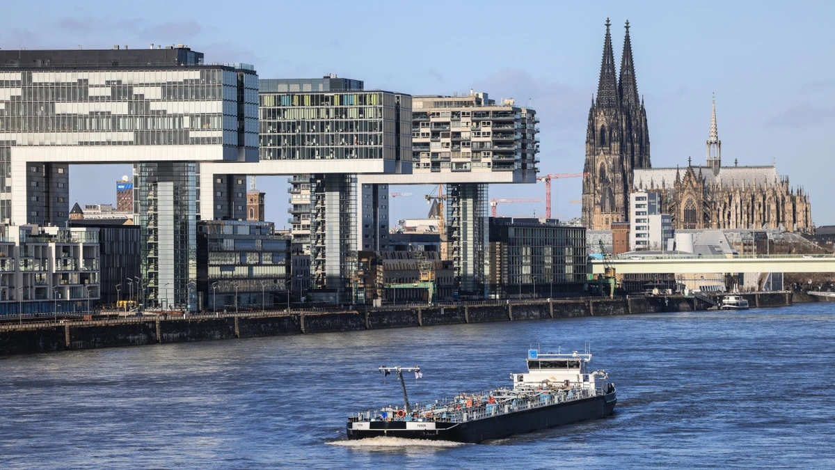 Der Rhein bei Köln - dpa