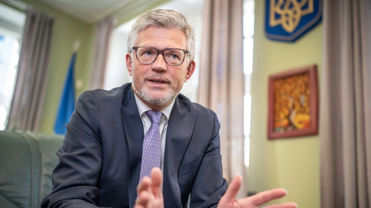 Der ukrainische Botschafter Andrij Melnyk im Herbst 2022 in Berlin - dpa