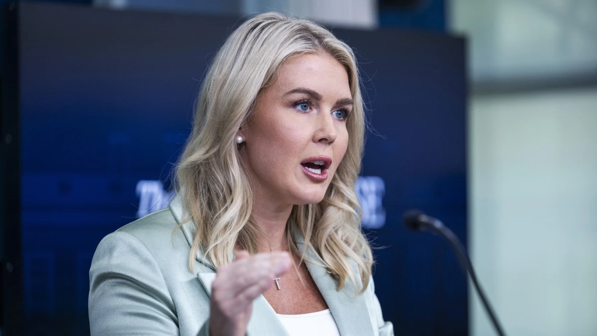 US-Regierungssprecherin Karoline Leavitt gab im amerikanischen Fernsehen erste Details zum Verkauf des US-Geschäfts von Tiktok bekannt. - EPA