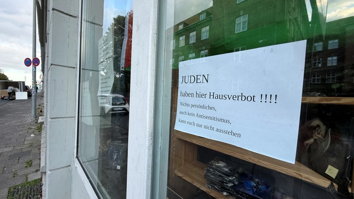 „Juden haben Hausverbot“: Entsetzen über antisemitisches Plakat in Flensburg