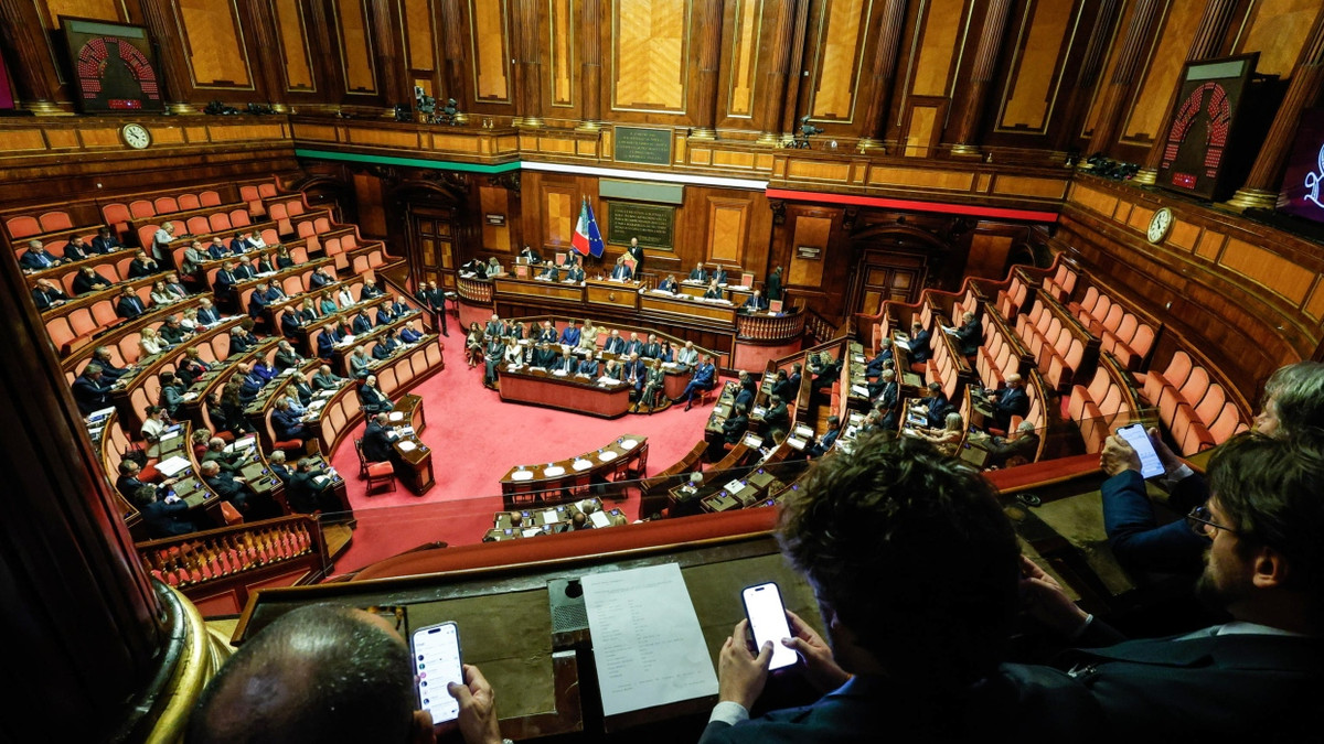 Der italienische Senat in Rom am 22. Oktober - EPA