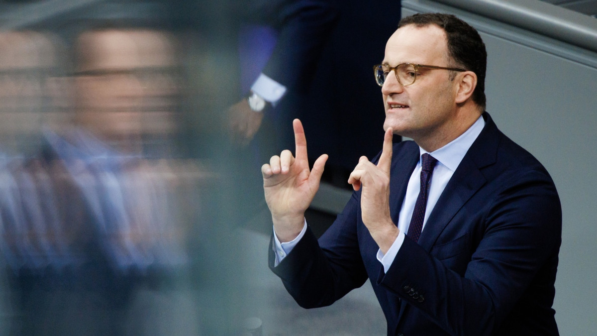 Unionsfraktionschef Spahn unter der Woche im Bundestag. - EPA