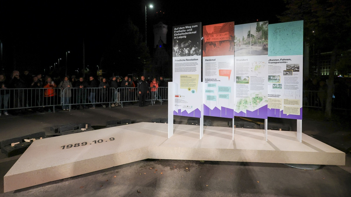 Leipzig: 40 Jahre später soll das Freiheitsdenkmal stehen
