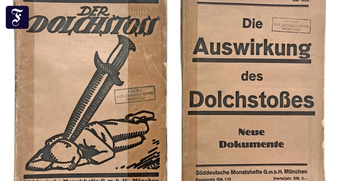 Dolchstoßprozess: Der Gerichtssaal als politisches Schlachtfeld