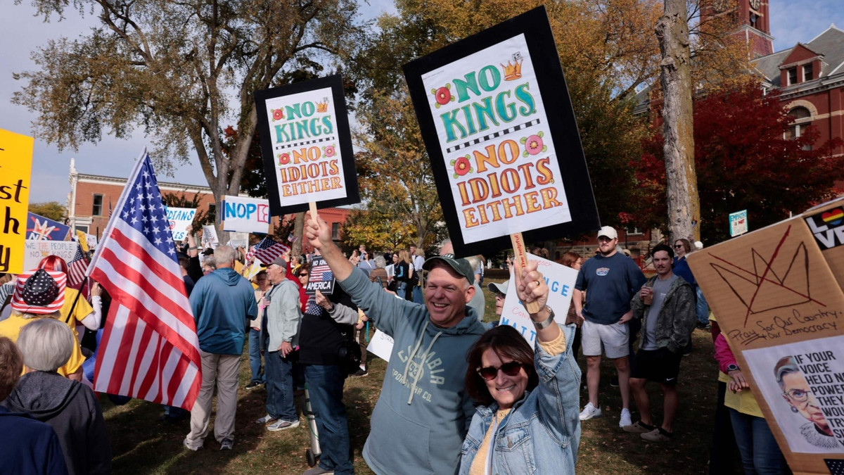 Demonstranten am Samstag in Michigan - AFP