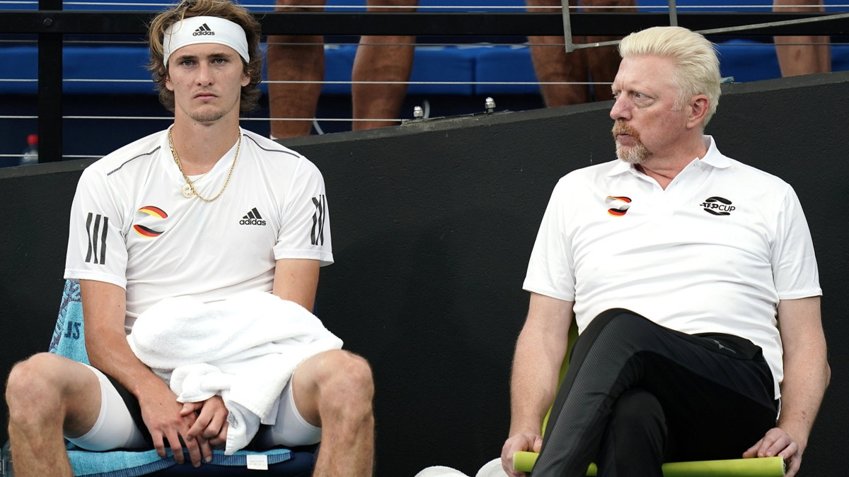 Das Verhältnis ist belastet: Alexander Zverev (links) und Boris Becker, hier 2020 - dpa