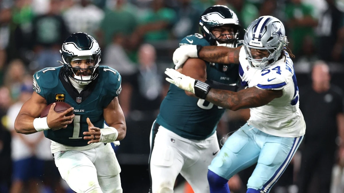 Gelungener Auftakt: Die Philadelphia Eagles gewinnen gegen die Dallas Cowboys. - AFP