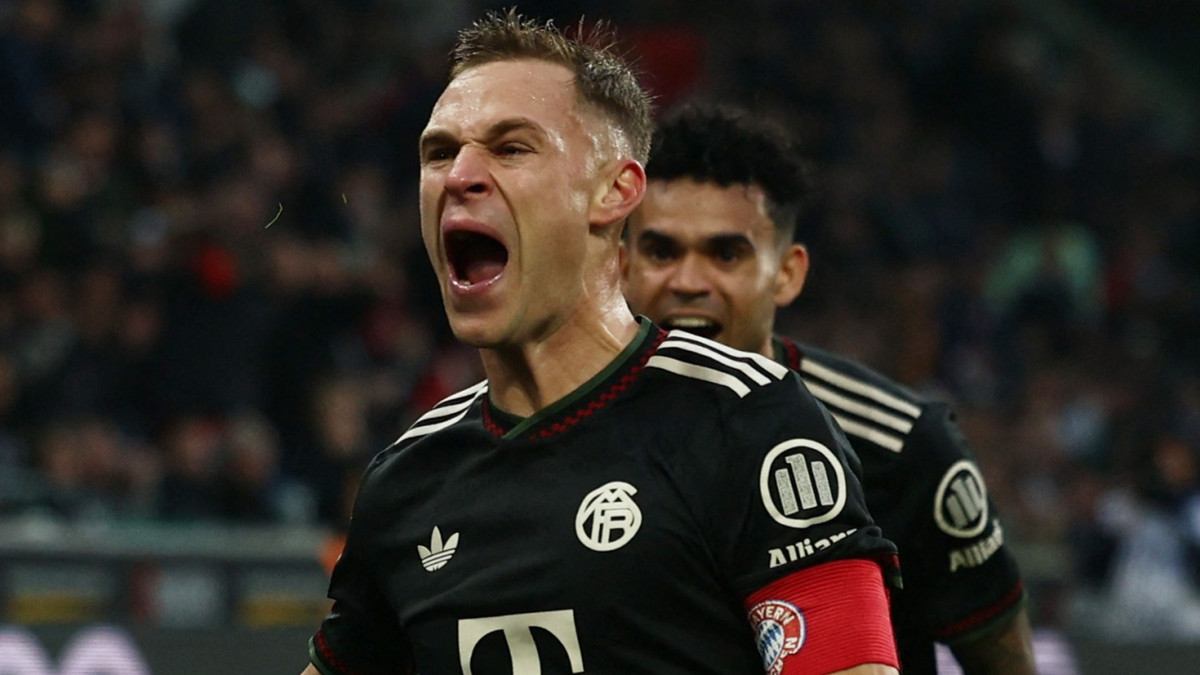 Joshua Kimmich schoss das erste Münchner Tor in Gladbach. - Reuters