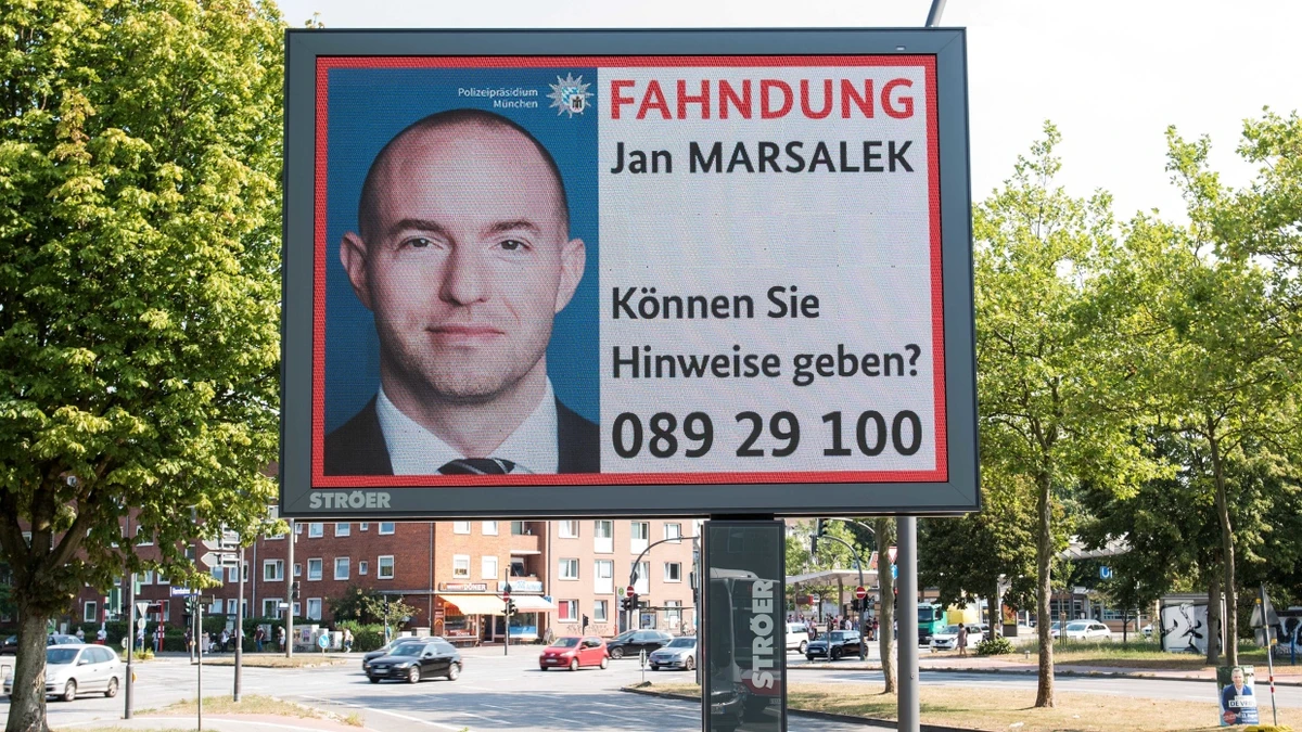 Ein Fahndungsaufruf nach Jan Marsalek aus dem Jahr 2020 - dpa