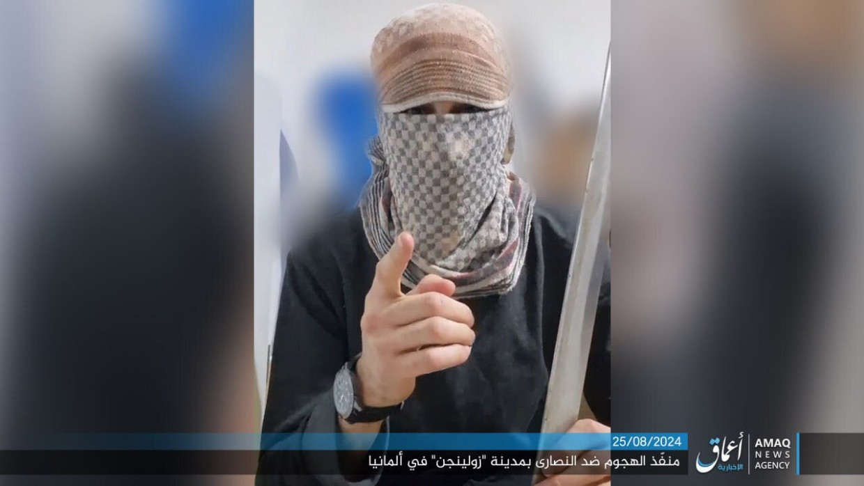 Anschlag in Solingen: IS veröffentlicht Video von angeblichem Täter