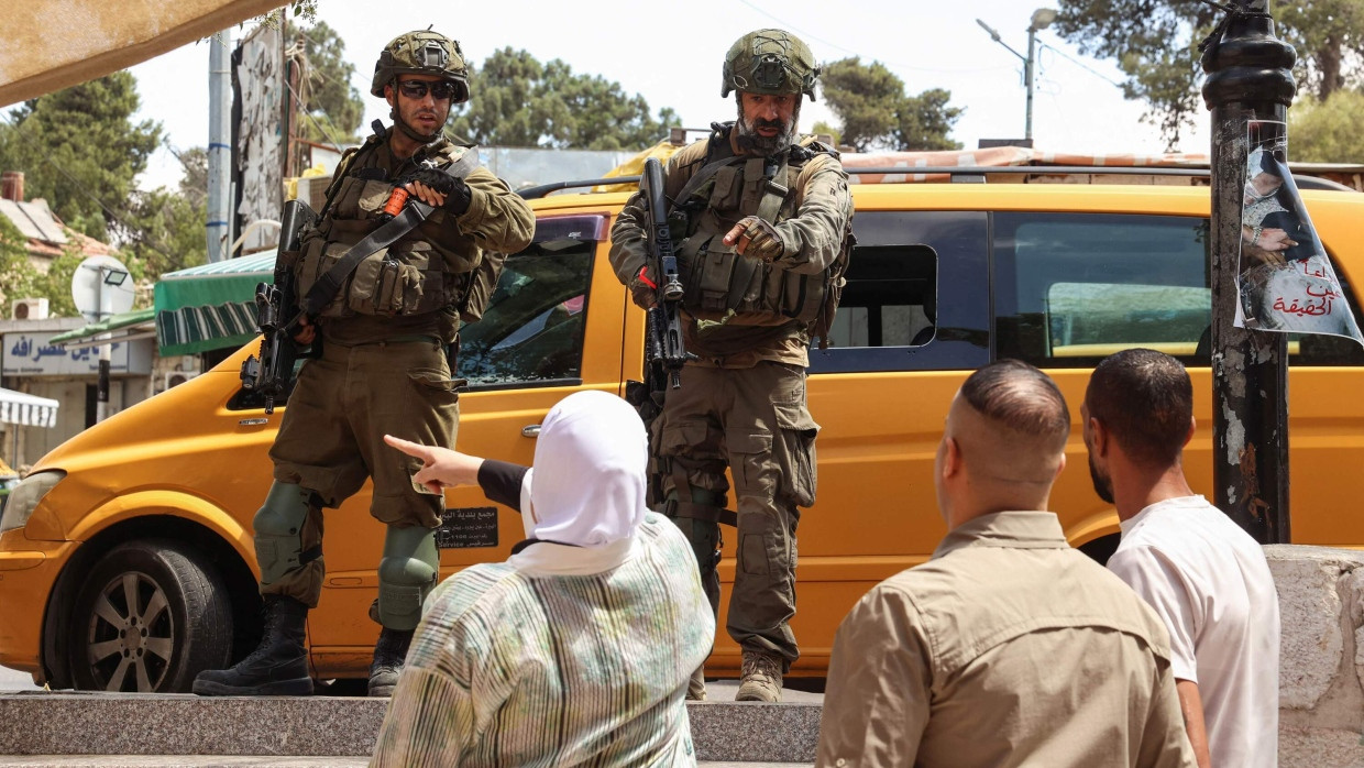 Israelische Soldaten am Dienstag in Ramallah
