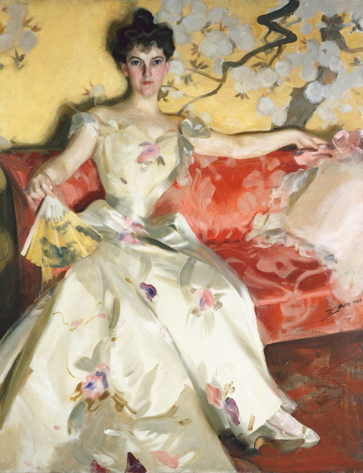 Muss den Vergleich mit John Singer Sargents mondänen Porträts überhaupt nicht scheuen: Anders Zorns „Bildnis der Elizabeth Sherman Cameron“ aus dem Jahr 1900