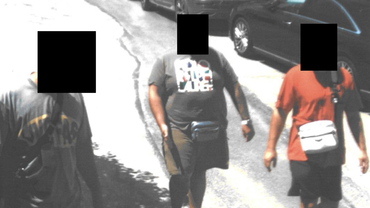 Footage from a surveillance camera: the suspected murderers in Marbella