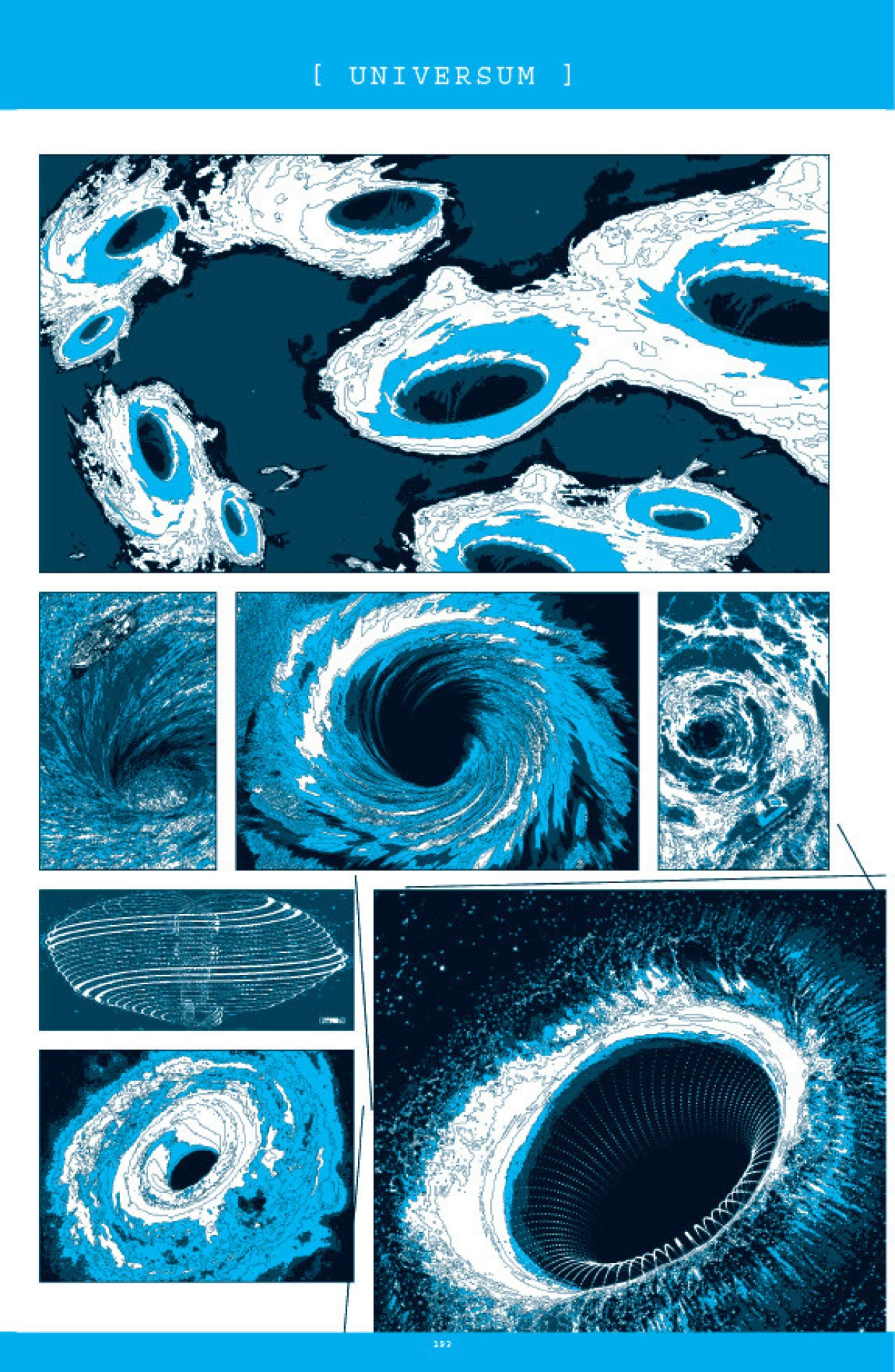 Gigakluster an Interferenz.Punktten“. Seite 193 aus „Gamma ...visions“