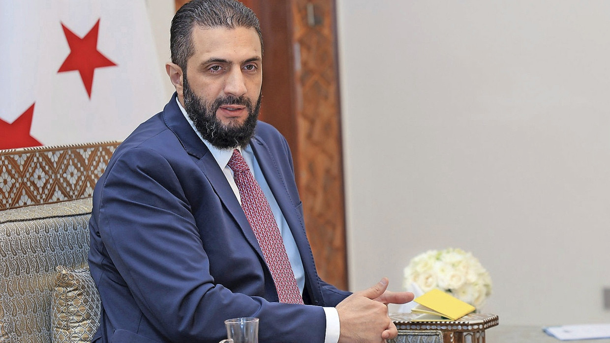 Sucht Anerkennung: der syrische Interimspräsident Ahmed al-Scharaa