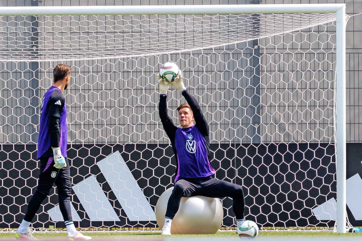 Wieder am Ball: Ter Stegen im DFB-Training.
