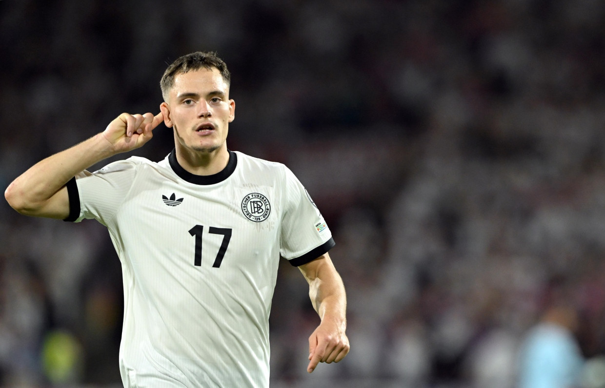 Hörte er den Jubel nach seinem Treffer zum 3:1? Florian Wirtz