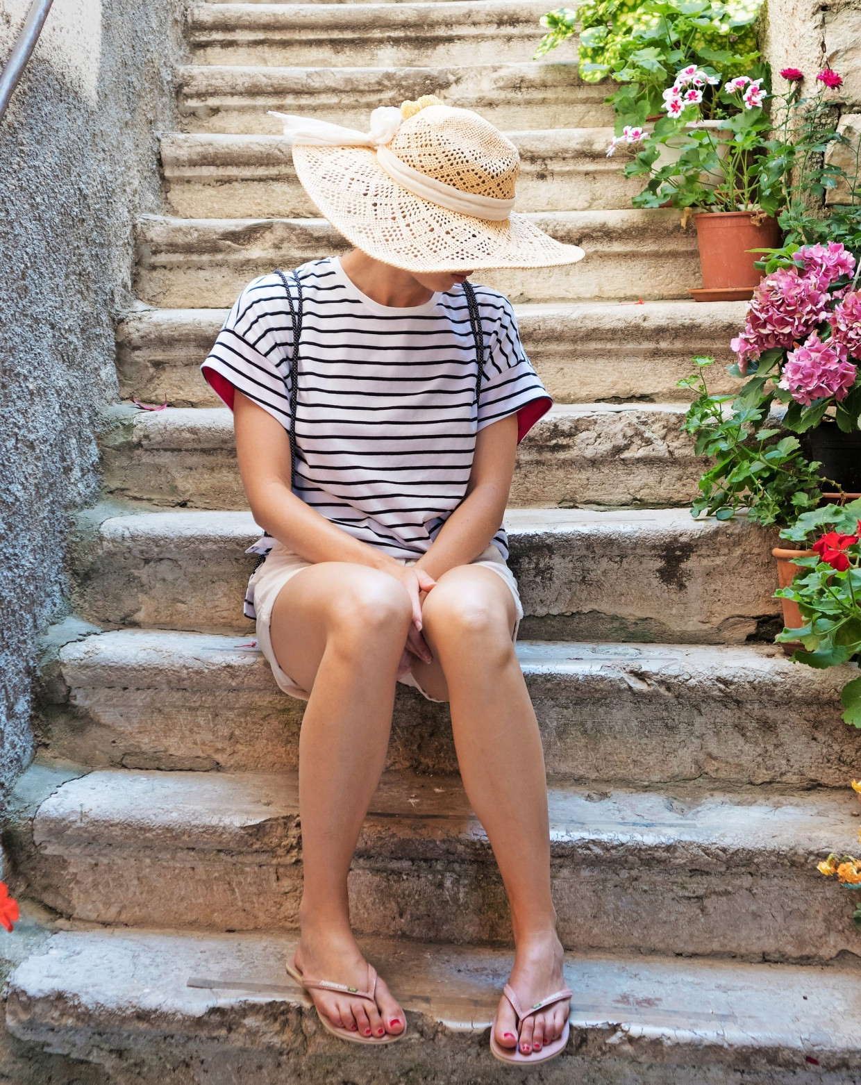 Ferienmode heute: Stadtexkursion in Flipflops